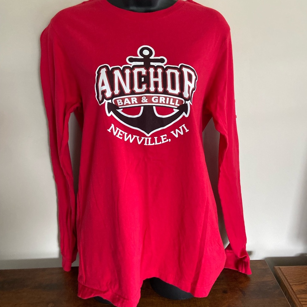 Red Long Sleeve "Anchor Bar & Grill" Newville, Wisconsin Graphic Tee
